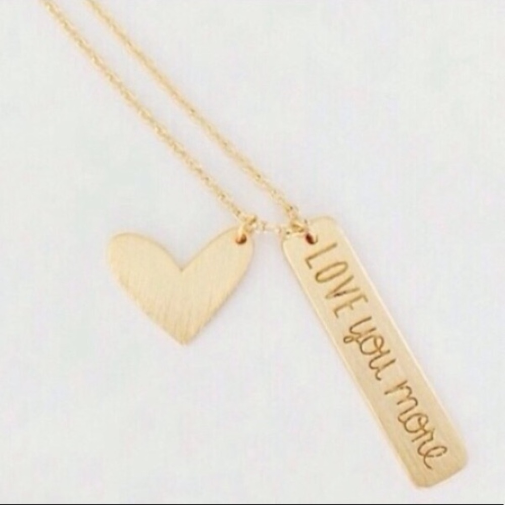 ❤️I love you more Bar Necklace ❤️